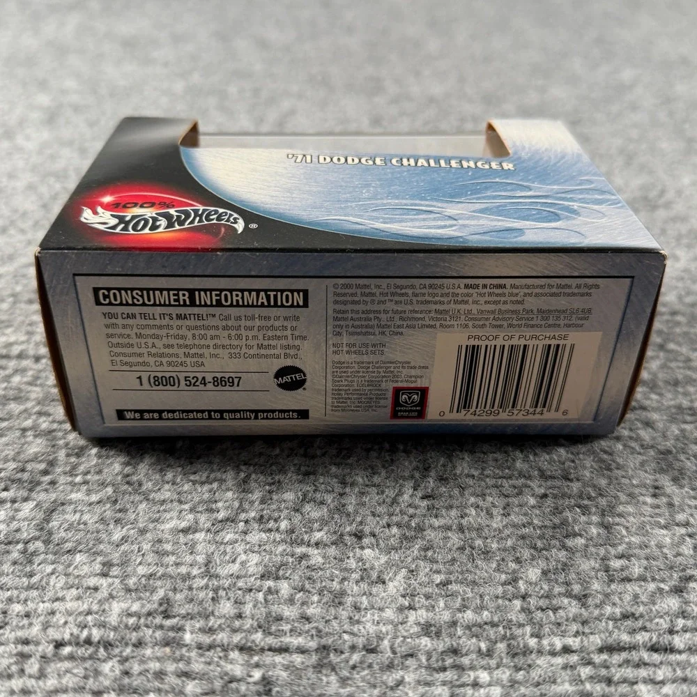 Hot Wheels '71 Dodge Challenger 1:64 Blue 2003 Metal Collection 57344 No. 24